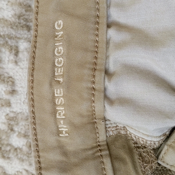 American Eagle Hi-Rise Jegging Super Stretch Jeans 0 Brown Tan - Picture 4 of 15
